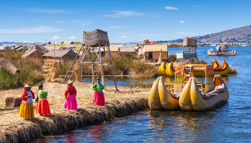 Historical stone ruins high in the Andes Mountains